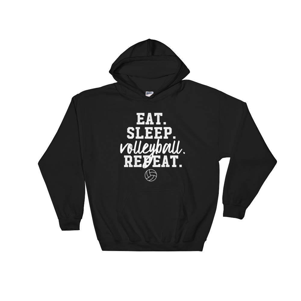 Eat Sleep Volleyball Repeat Hoodie - Volleyball Hoodie, Volleyball mom shirt, Volleyball gift, Volleyball team, Volleyball player
