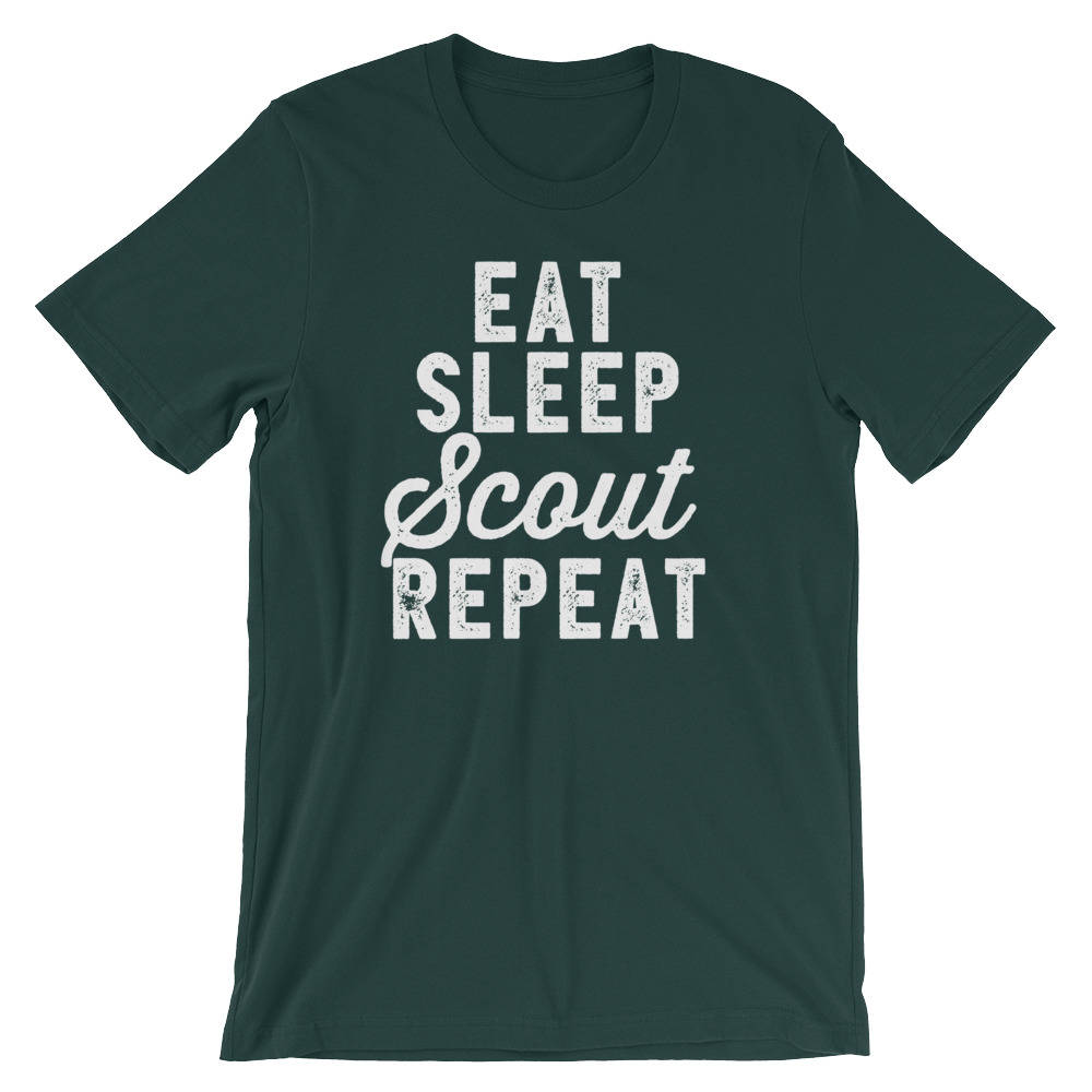 Eat Sleep Scout Repeat Unisex Shirt - Scout shirt, Scout mom shirt, Scout leader, Adventure shirt, Girl scout shirt, Scouting