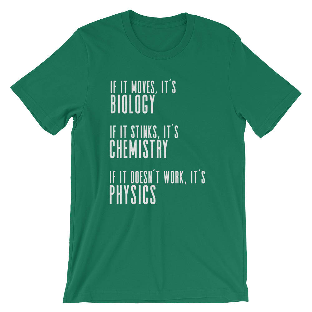If It Moves It's Biology Unisex Shirt - Biology shirt, Chemistry Shirt, Physics shirt, Chemistry shirt, Science shirt, Periodic table shirt - Stag & Peach Co