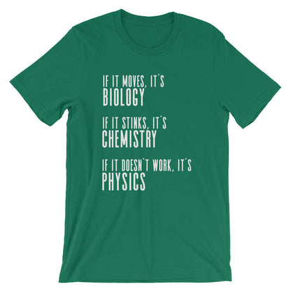 If It Moves It's Biology Unisex Shirt - Biology shirt, Chemistry Shirt, Physics shirt, Chemistry shirt, Science shirt, Periodic table shirt