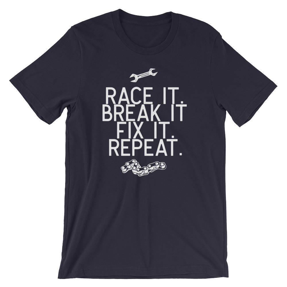 Race It Break It Fix It Repeat Unisex Shirt-Mechanic Shirts, Racing Shirts, Racing Car Shirts, Drag Racing Shirts, Car Shirts, Mechanic Gift - Stag & Peach Co