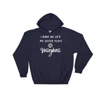 I Have No Life My Sister Plays Volleyball Hoodie - Volleyball Shirt, Volleyball gift, Volleyball Sister, Sports Sister Shirt - Stag & Peach Co