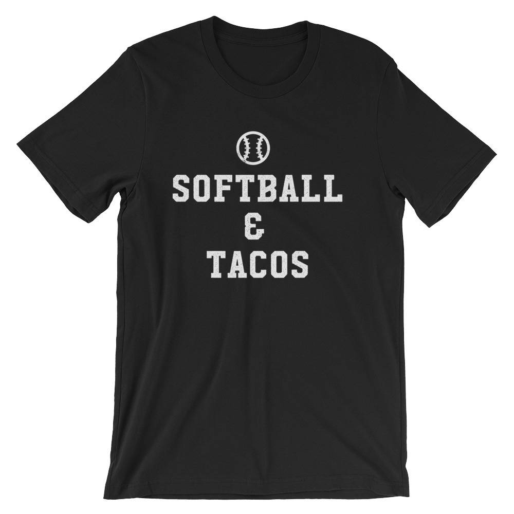 Softball And Tacos Unisex Shirt- Softball Life Gifts, Softball Mom Shirt, Team Softball Gift, Softball Coach Shirt, Softball Dad Gifts