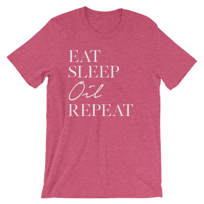 Eat Sleep Oil Repeat Unisex Shirt - Essential Oil Shirts, Essential Oils Shirt, Aromatherapy, Aromatherapy Gift, Beautician Gift, Massage