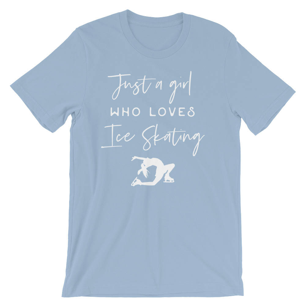 Just A Girl Who Loves Ice Skating Unisex Shirt - Ice Skating Shirt, Figure Skating Shirt, Ice Skater Shirt, Ice Skating Coach, Skating Shirt