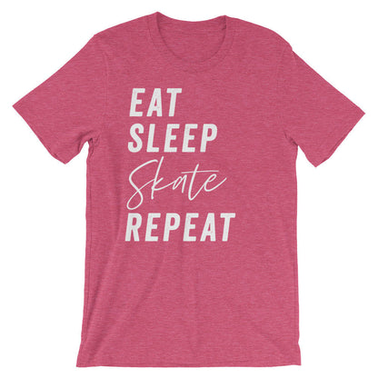 Eat Sleep Skate Repeat Unisex Shirt - Roller Skates, Roller Skate Shirt, Skateboard Shirt, Skate Shirt, Skater Shirt, Ice Skating Shirt