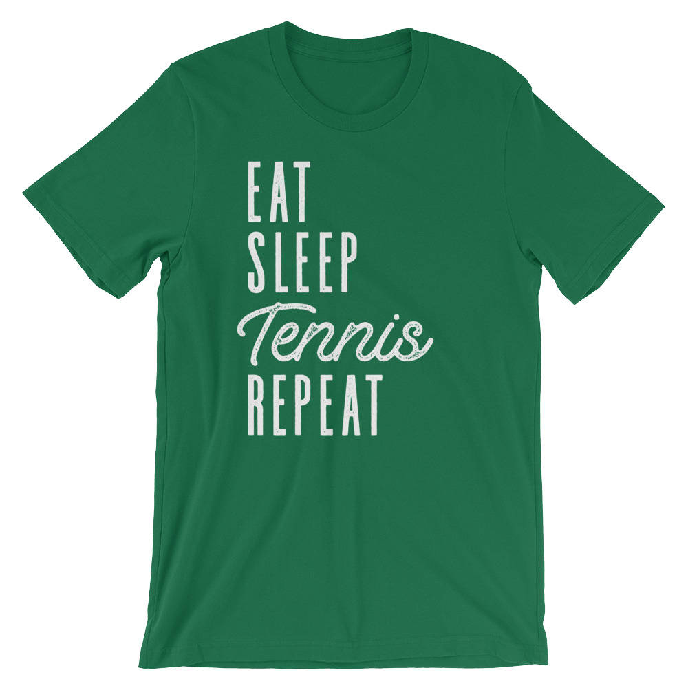 Eat Sleep Tennis Repeat Unisex Shirt - Tennis Gifts, Tennis T-Shirt, Tennis Coach Gift, Table Tennis, Tennis Player Gift, Tennis Fan