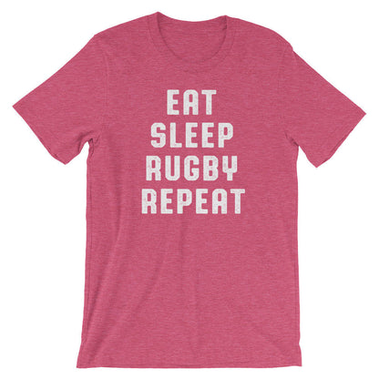 Eat Sleep Rugby Repeat Unisex Shirt - Rugby Shirt, Rugby Gifts, Rugby League, Rugby Player, Rugby Team, Rugby Coach, Funny Rugby T-Shirt