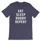 Eat Sleep Rugby Repeat Unisex Shirt - Rugby Shirt, Rugby Gifts, Rugby League, Rugby Player, Rugby Team, Rugby Coach, Funny Rugby T-Shirt