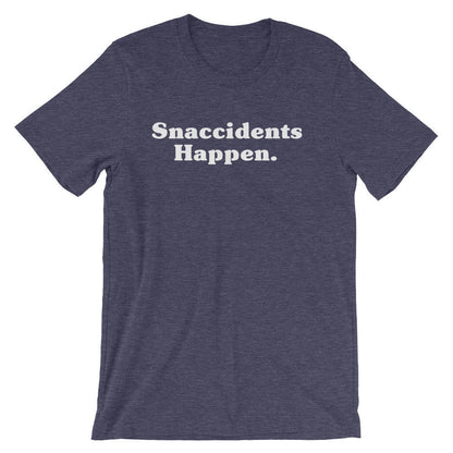 Snaccidents Happen Unisex Shirt - Snacks shirt | Food shirt | Foodie gift | Foodie shirt | Chef shirt | Cute vegan tshirt | Junk food shirt