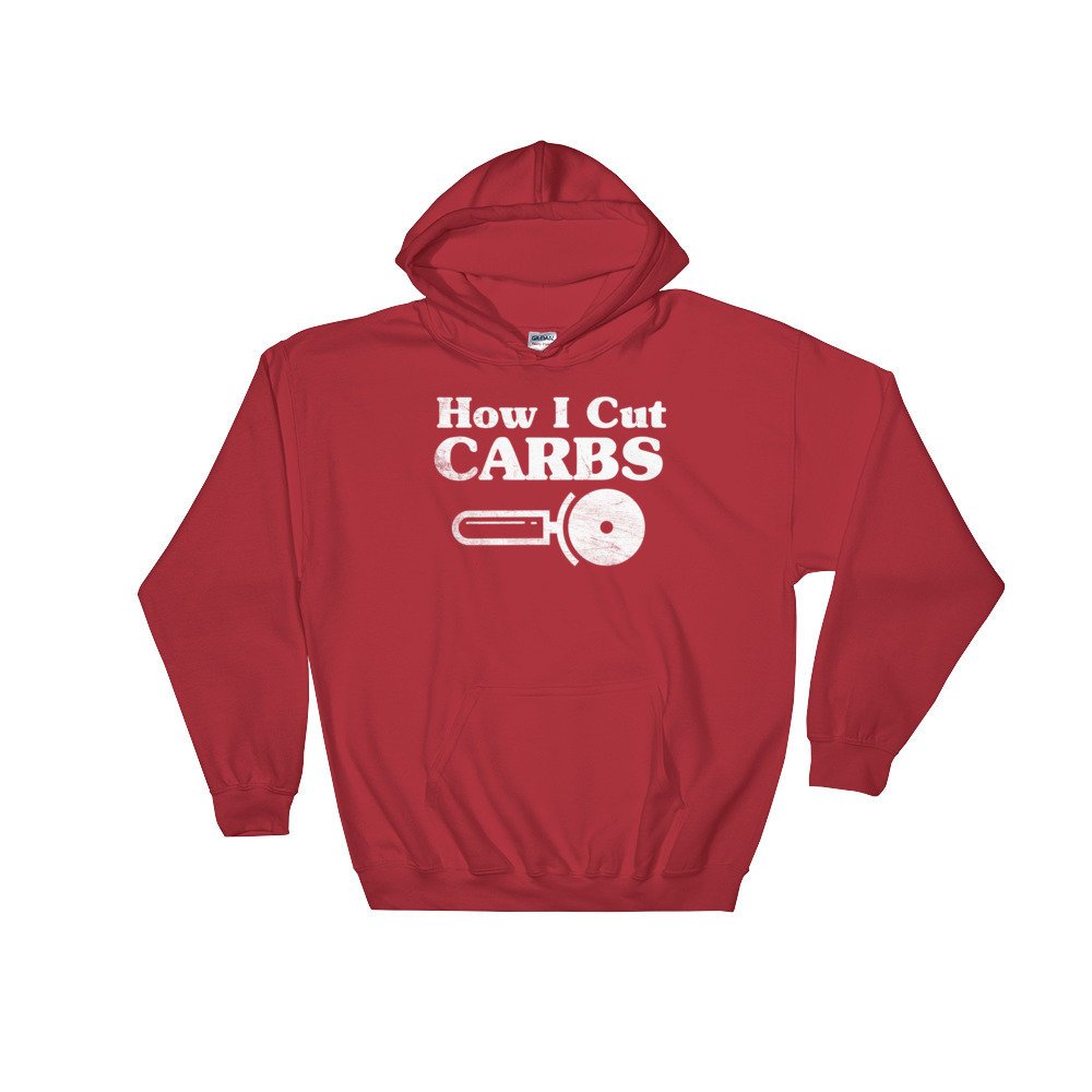 How I Cut Carbs Hoodie - Foodie Gift, Food TShirt, Junk Food Shirt, Love Carbs, Feed Me Carbs, Pizza Lover Shirt, Food Lover Shirt - Stag & Peach Co