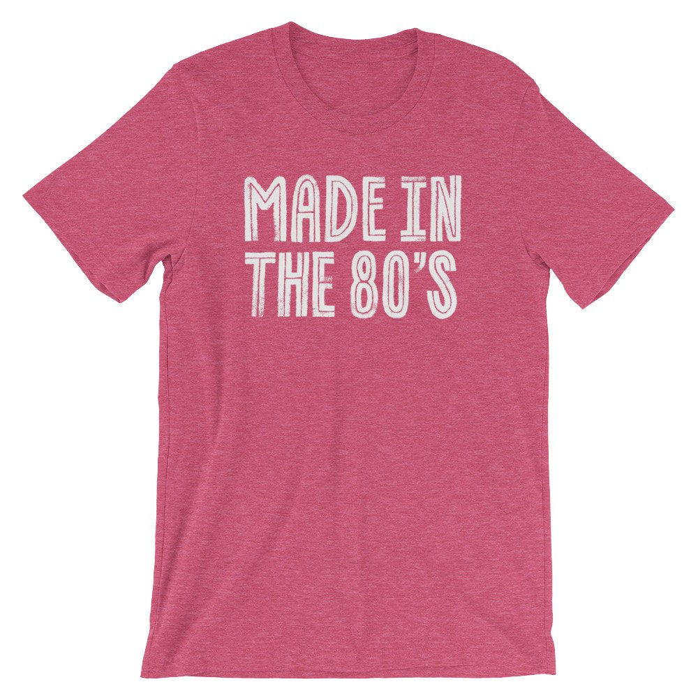 Made In The 80's Unisex Shirt - 80s T Shirt, Retro, DJ Shirt, 80s Clothing, Disk Jockey Gift, Vintage 80s T Shirt, Cassette Tape, 80s Music - Stag & Peach Co