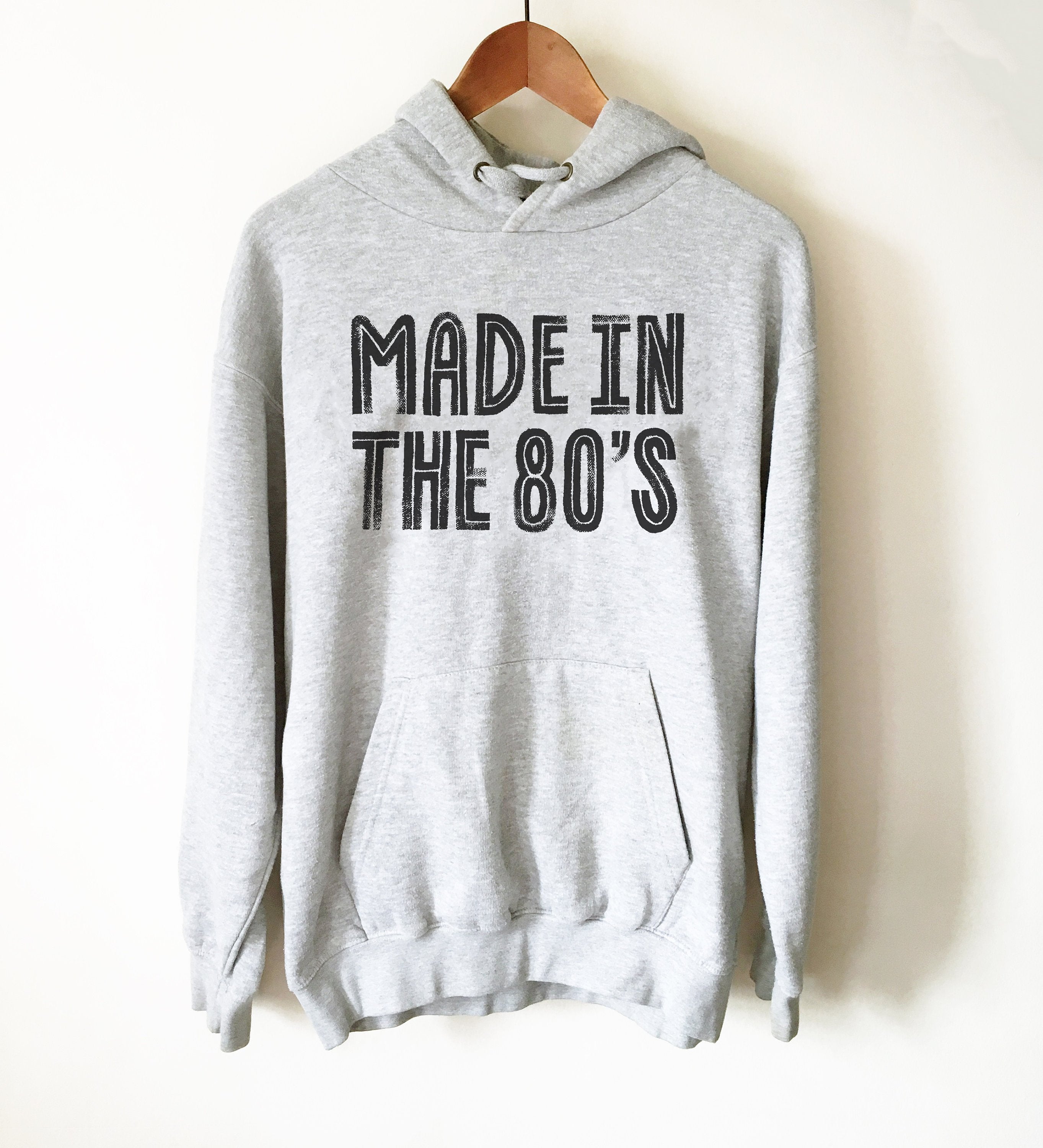 Made In The 80's Hoodie - 80s T Shirt, Retro, DJ Shirt, 80s Clothing, Disk Jockey Gift, Vintage 80s T Shirt, Cassette Tape, 80s Music - Stag & Peach Co