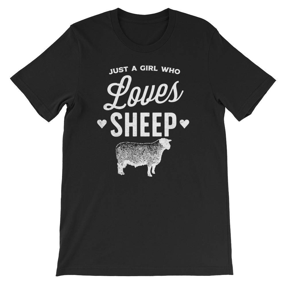 Just A Girl Who Loves Sheep Unisex Shirt - Sheep shirt | Sheep lovers gifts | Farm shirt | Lamb shirt | Gift for farmer | Farm girl - Stag & Peach Co