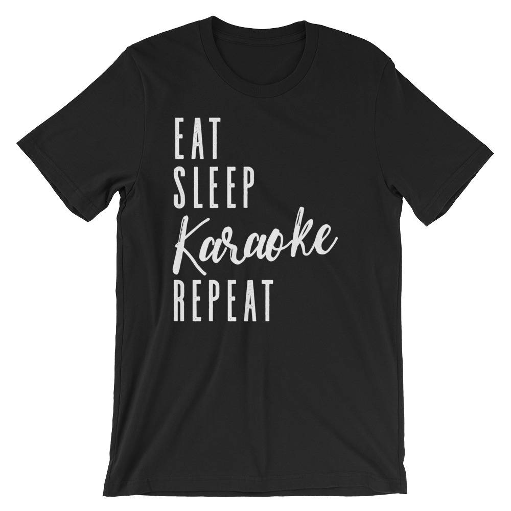 Eat Sleep Karaoke Repeat Unisex Shirt - Karaoke shirt, Karaoke singer, Karaoke gift, Music lover shirt, Music shirt, Music lover gift