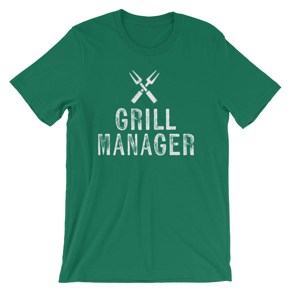 Grill Manager Unisex Shirt - Bbq shirt, Grilling shirt, Grill master, Summer cookout, Camping Shirt, Chef shirt, Chef gift, Food shirt - Stag & Peach Co