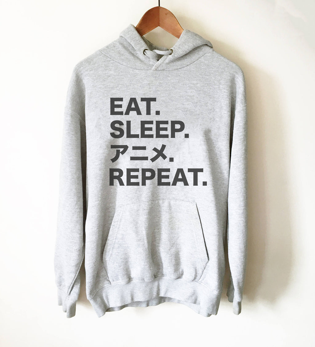 Eat Sleep Anime Repeat Hoodie - Anime shirt, Manga shirt, Anime shirts, Anime gift, Anime gifts, Japanese shirt, Otaku shirt