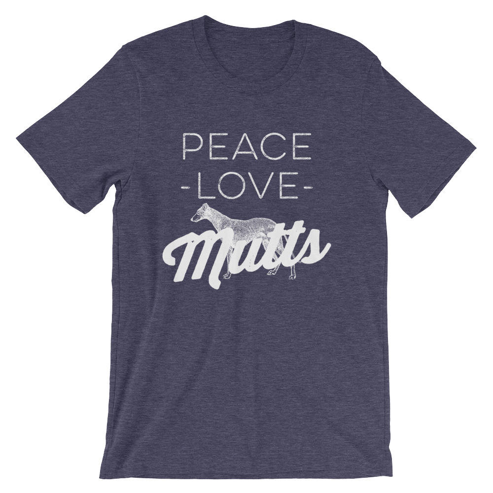 Peace Love Mutts Unisex Shirt - Dog