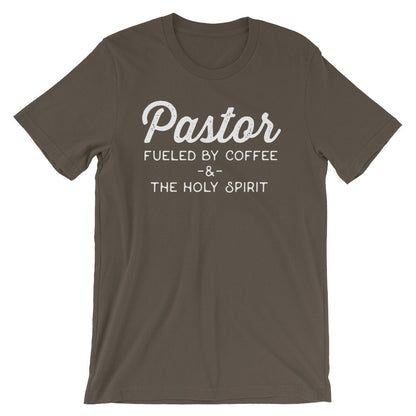 Pastor Fueled By Coffee & The Holy Spirit Unisex Shirt - Pastor Shirt, Pastor Gift, Christian T Shirt, Pastor Appreciation, Gift For Pastor