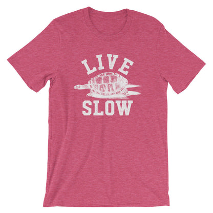 Live Slow Unisex Shirt - Turtle Shirt, Sea Turtle, Sea Turtle Gifts, Turtle Lover, Marine Biologist Gift, Nap Shirt, Lazy Shirt