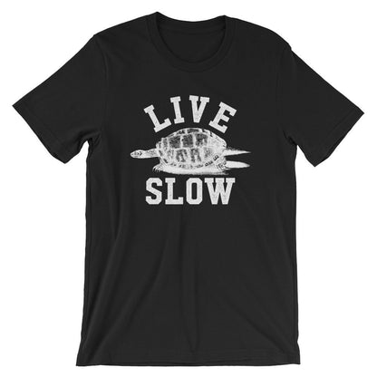Live Slow Unisex Shirt - Turtle Shirt, Sea Turtle, Sea Turtle Gifts, Turtle Lover, Marine Biologist Gift, Nap Shirt, Lazy Shirt