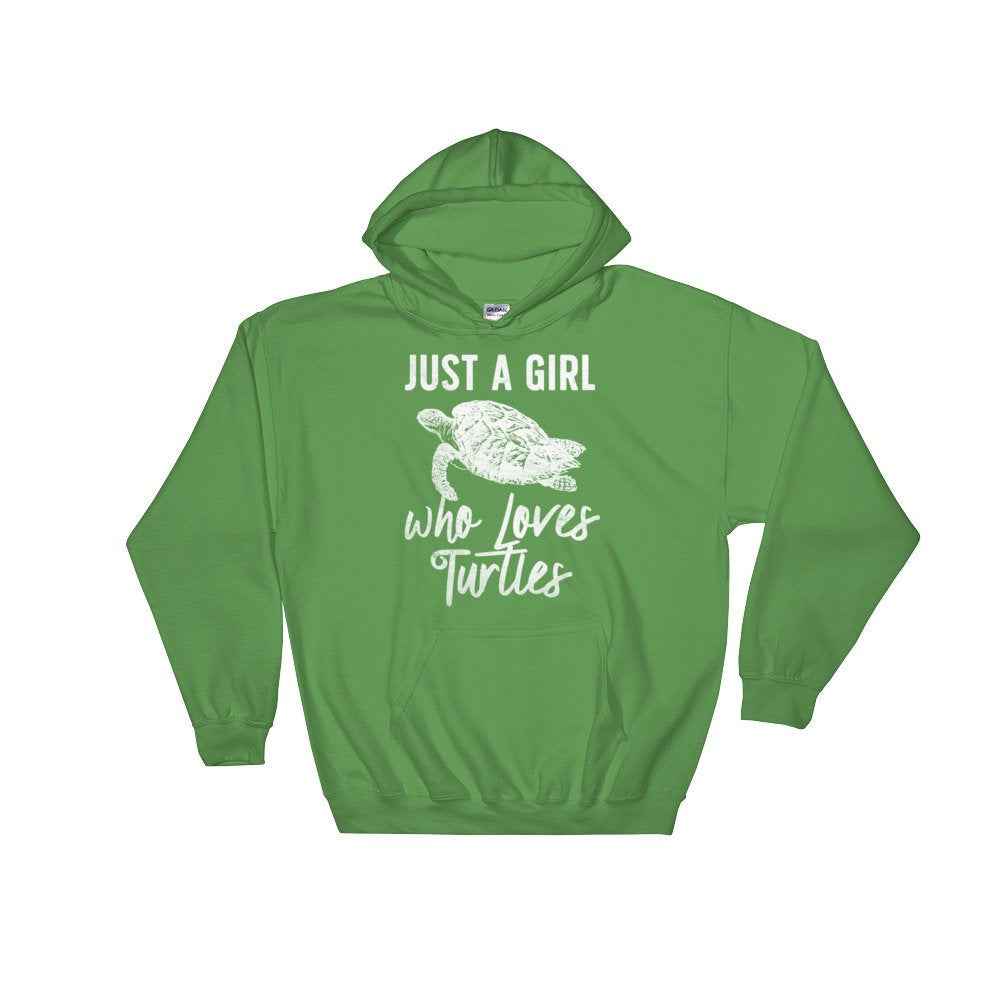Just A Girl Who Loves Turtles Hoodie - Turtle Shirt, Sea Turtle, Sea Turtle Gifts, Turtle Lover, Marine Biologist Gift, Activist Shirt