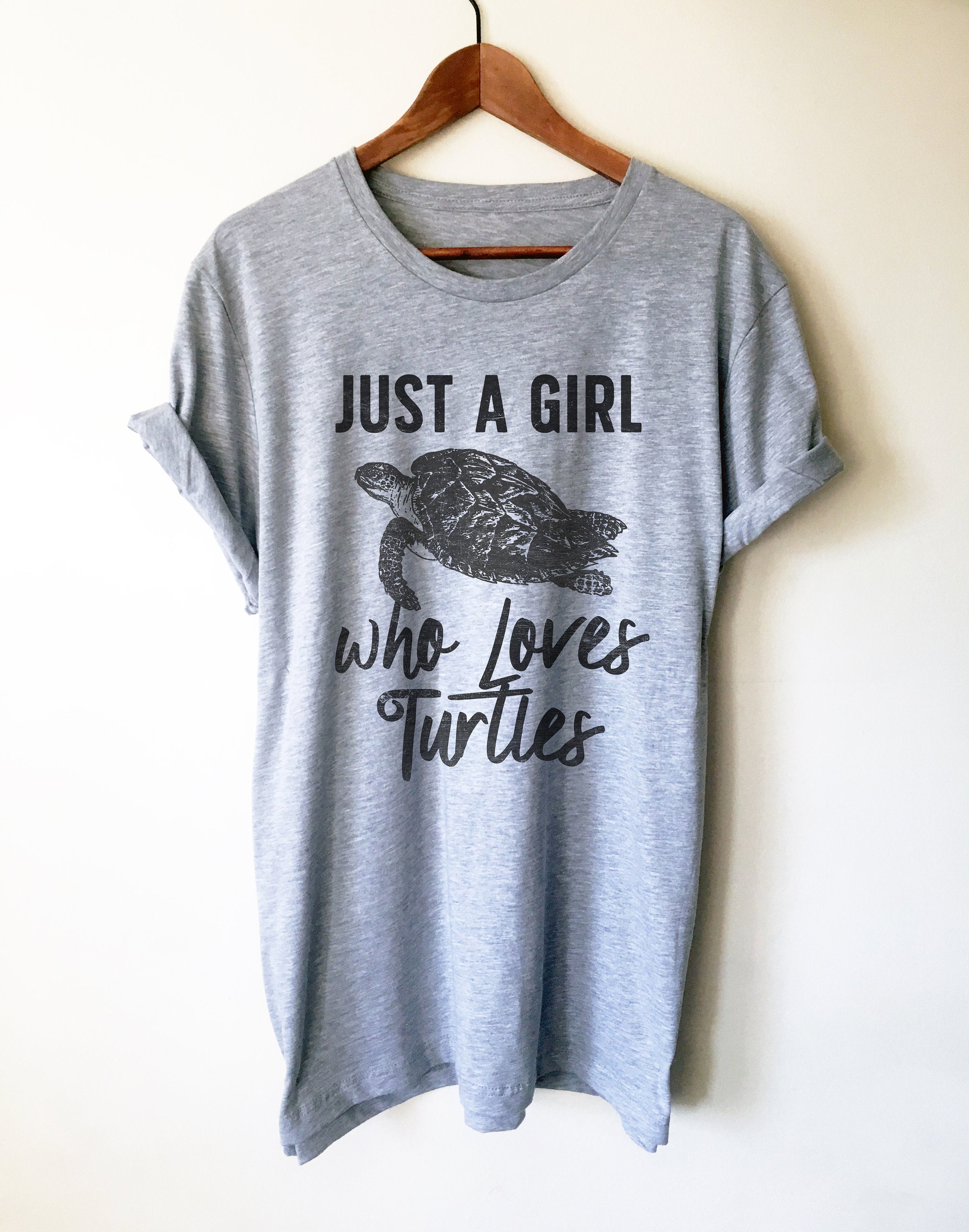 Just A Girl Who Loves Turtles Shirt – Sea Turtle Lover Tee, Marine Biologist Gift - Stag & Peach Co