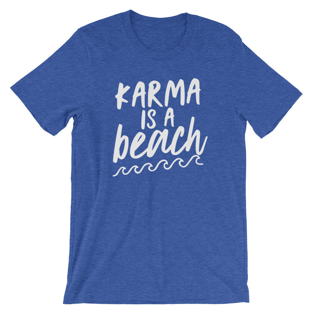 Karma Is A Beach Unisex Shirt - Hippie Clothes, Festival Clothing, Bohemian, Yoga Gifts, Yoga Shirt, Meditation Shirt, Namaste Shirt - Stag & Peach Co