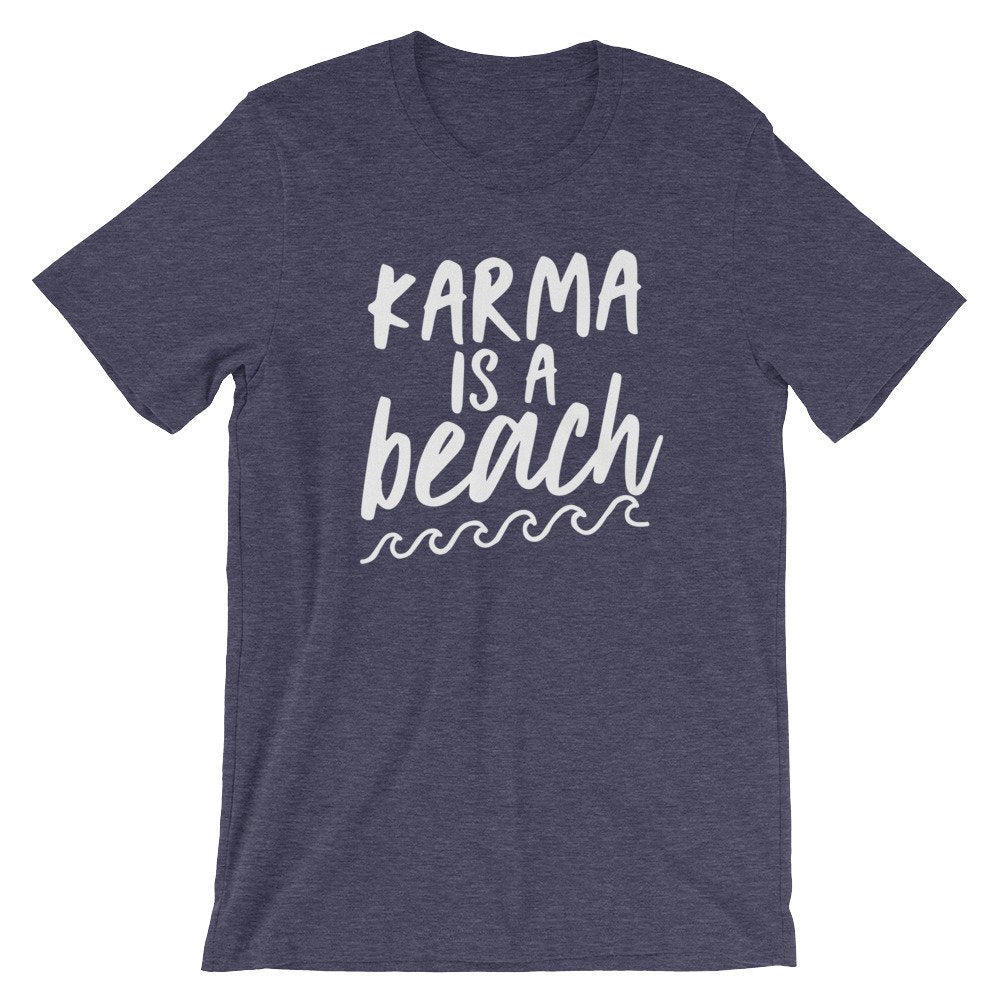 Karma Is A Beach Unisex Shirt - Hippie Clothes, Festival Clothing, Bohemian, Yoga Gifts, Yoga Shirt, Meditation Shirt, Namaste Shirt - Stag & Peach Co