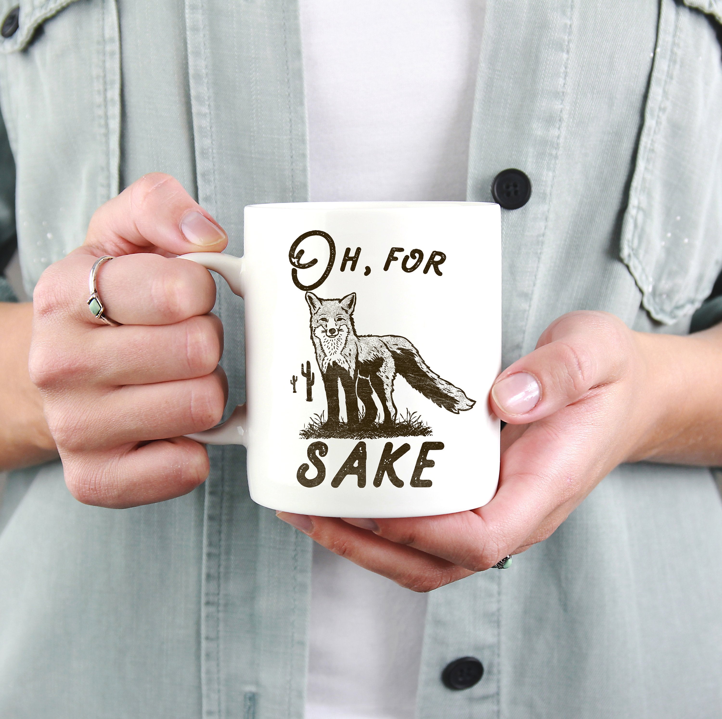 Oh For Fox Sake Mug – Funny Fox Coffee Mug, Fox Lover Gift