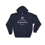 Life Happens Acupuncture Helps Hoodie - Acupuncture Shirt, Acupuncture Gift, Acupuncturist Shirt, Acupuncturist Gift, Therapist Shirt
