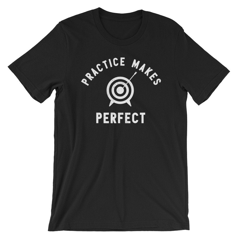 Practice Makes Perfect Unisex Shirt - Archery Shirt, Archery, Archer, Archery Gift, Archery Bow, Archer Shirt, Archery Target