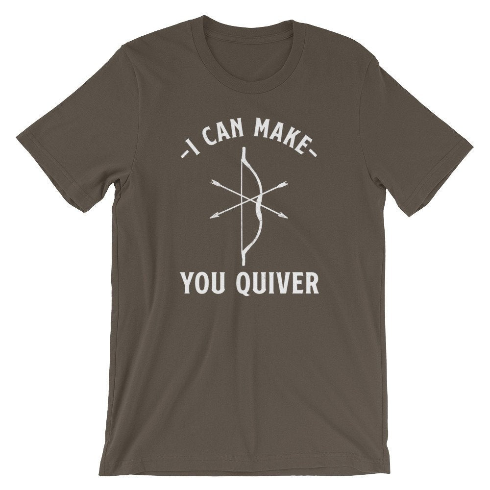 I Can Make You Quiver Unisex Shirt - Archery Shirt, Archery, Archer, Archery Gift, Archery Bow, Archer Shirt, Archery Target