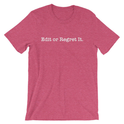 Edit Or Regret It Unisex Shirt - English Teacher Shirt, English Teacher Gifts, Writer Shirt, Editor Shirt, Grammar Police, English Major