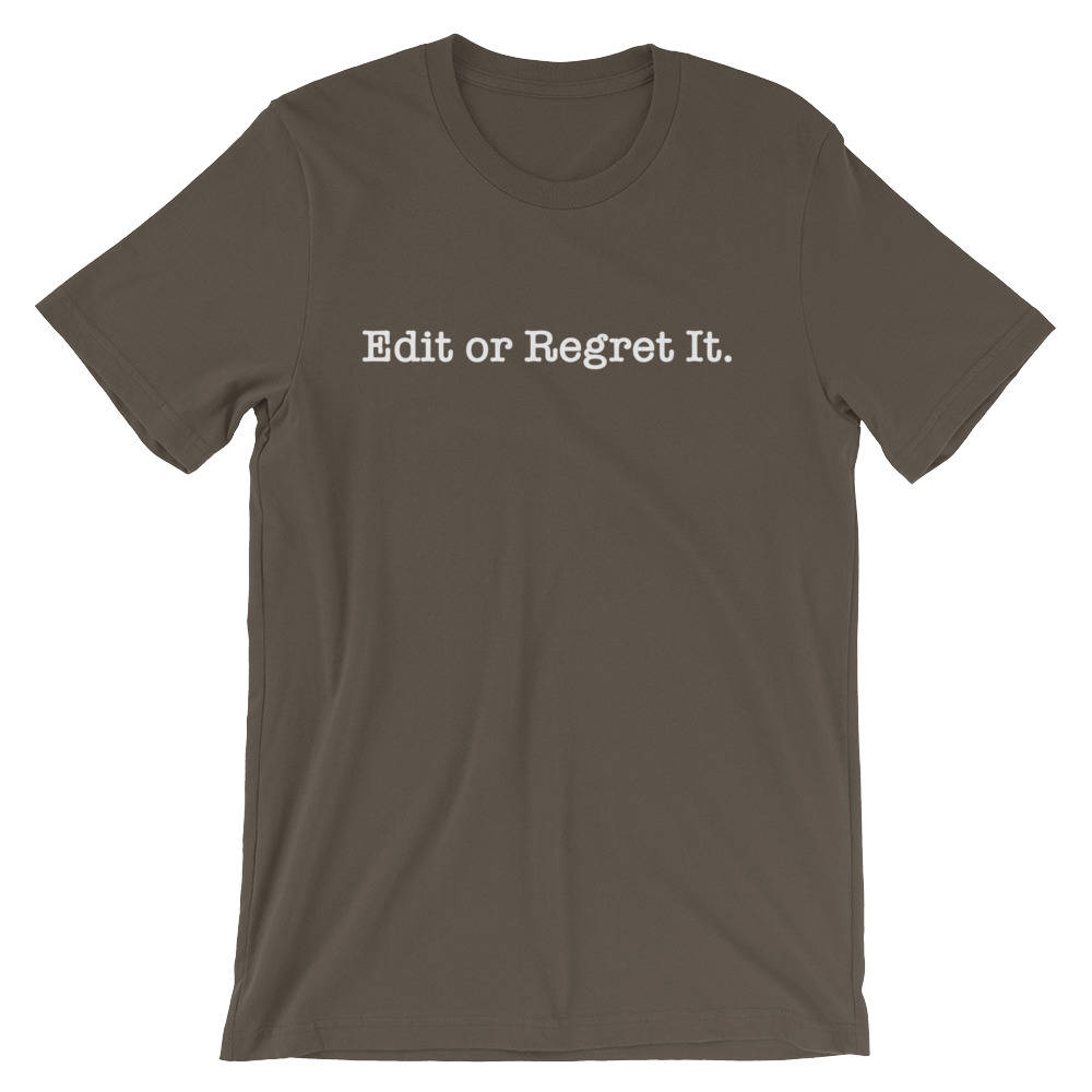 Edit Or Regret It Unisex Shirt - English Teacher Shirt, English Teacher Gifts, Writer Shirt, Editor Shirt, Grammar Police, English Major - Stag & Peach Co