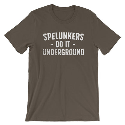 Spelunkers Do It Underground Unisex Shirt - Caving Shirt, Spelunking Shirt, Caver Shirt, Spelunker Shirt, Adventure Shirt