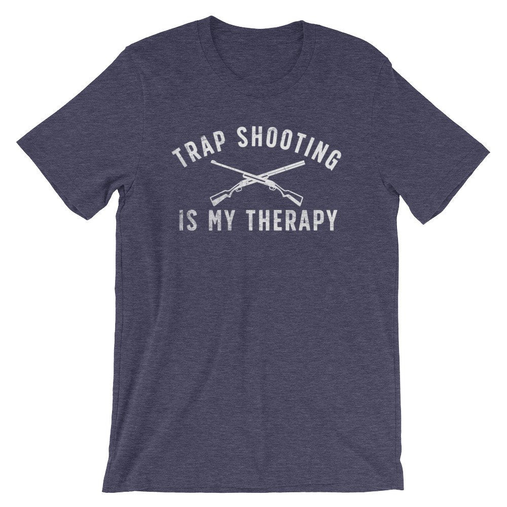 Trap Shooting Is My Therapy Unisex Shirt - Trap Shooting Shirt, Trap Shooting Gift, Clay Pigeon Shooting, Clay Shooting, Shooting Shirt
