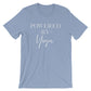 Powered By Yoga Unisex Shirt - Yoga Shirt, Zen Yoga Clothing, Yoga Workout Clothes, Yoga Wear, Yoga Clothes, Yoga T Shirts Funny