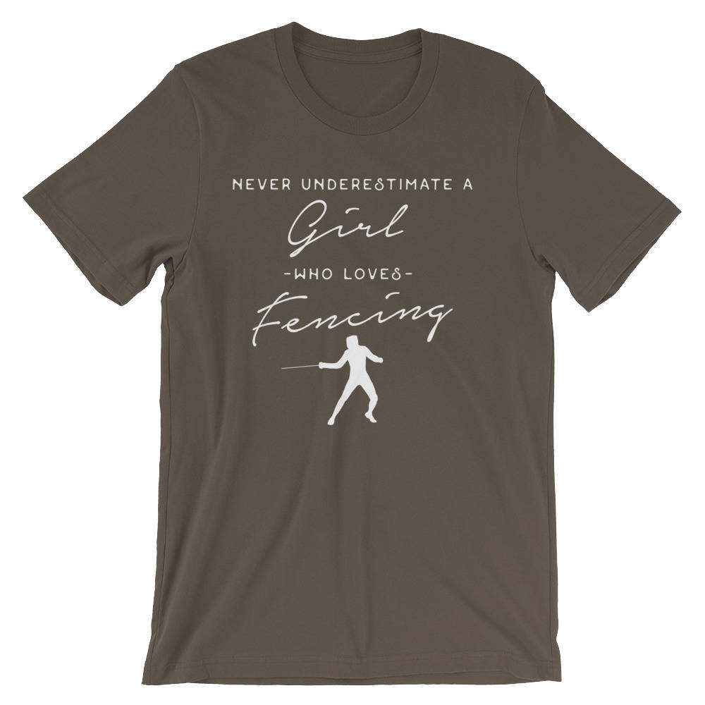 Never Underestimate A Girl Who Loves Fencing Unisex Shirt - Fencing Shirt, Fencing Sword, Fencing, Gift For Fencers, Fencing Instructor