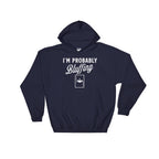 I'm Probably Bluffing Hoodie - Poker Shirt, Board Game Shirt, Poker Night, Poker Theme, Vintage Poker, Casino Shirt, Casino Gifts, Magician