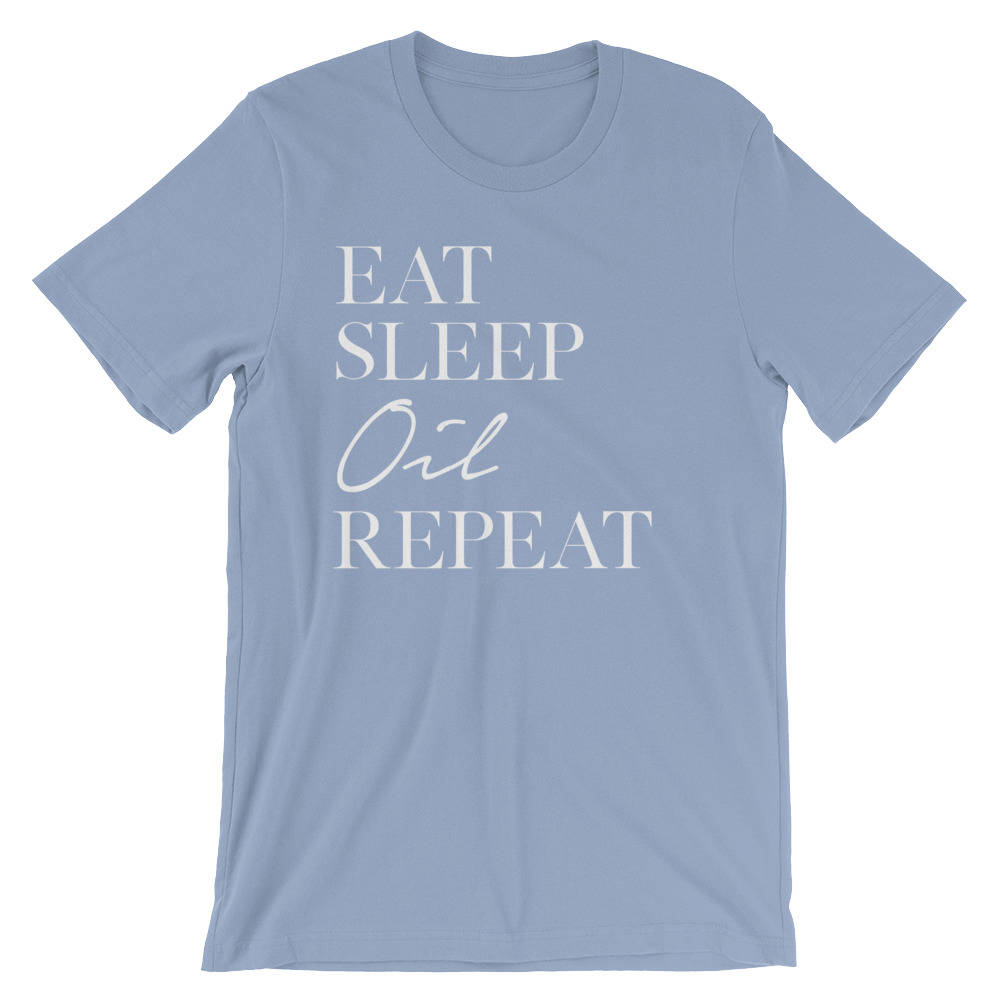 Eat Sleep Oil Repeat Unisex Shirt - Essential Oil Shirts, Essential Oils Shirt, Aromatherapy, Aromatherapy Gift, Beautician Gift, Massage