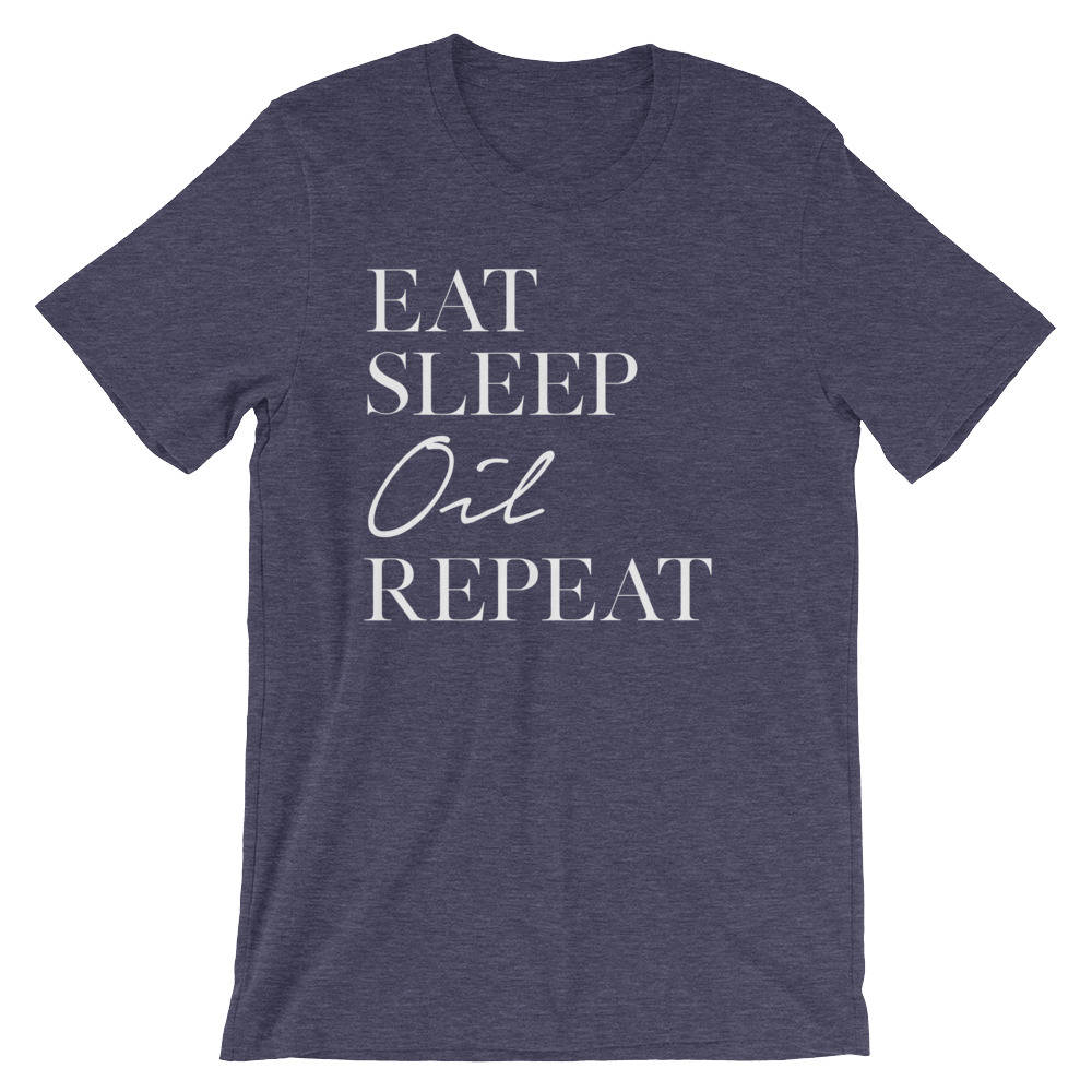 Eat Sleep Oil Repeat Unisex Shirt - Essential Oil Shirts, Essential Oils Shirt, Aromatherapy, Aromatherapy Gift, Beautician Gift, Massage