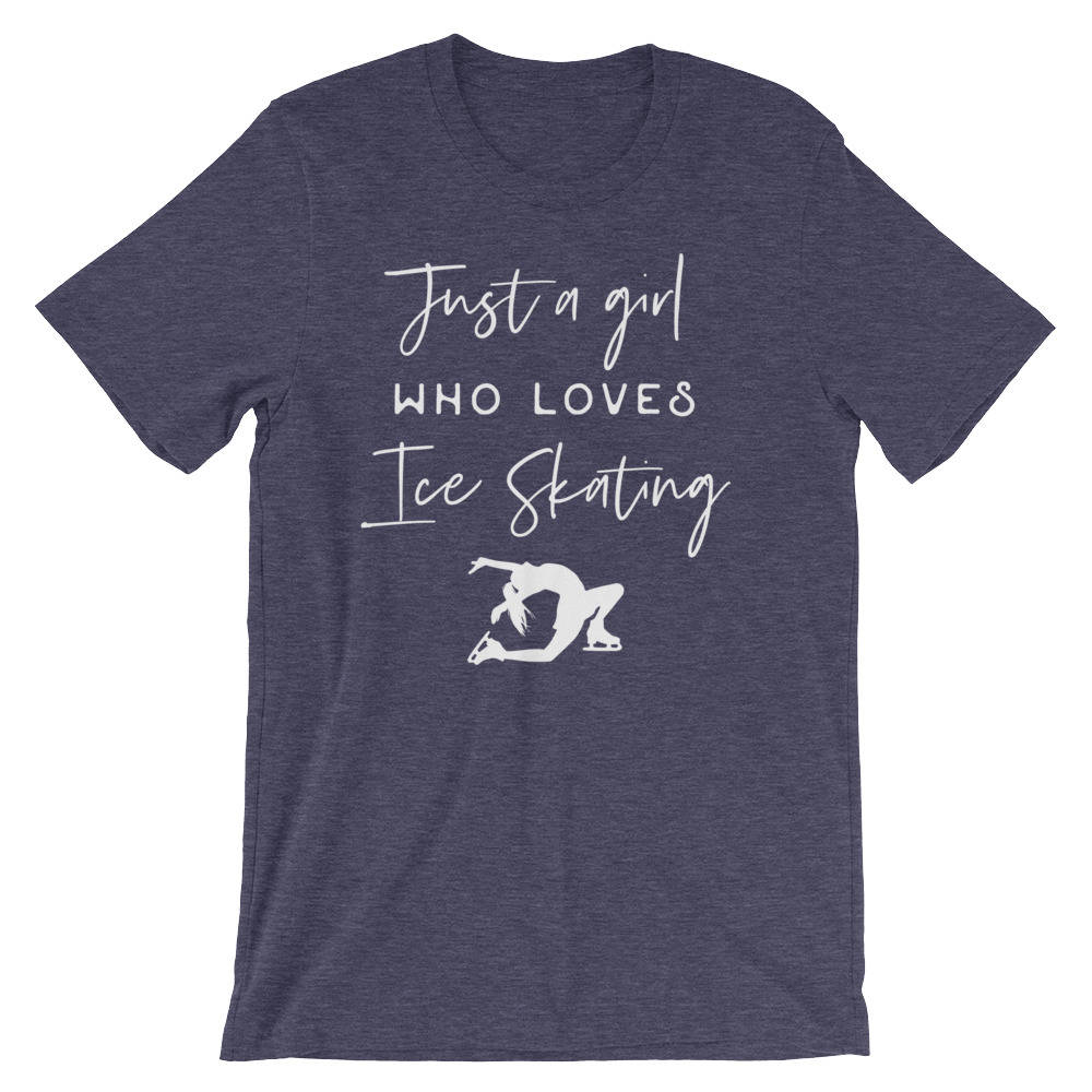 Just A Girl Who Loves Ice Skating Unisex Shirt - Ice Skating Shirt, Figure Skating Shirt, Ice Skater Shirt, Ice Skating Coach, Skating Shirt