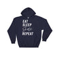 Eat Sleep Skate Repeat Hoodie - Roller Skates, Roller Skate Shirt, Skateboard Shirt, Skate Shirt, Skater Shirt, Ice Skating Shirt