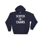 Scotch & Cigars Hoodie - Cigar Shirt, Cigar Lover Gift, Unique Cigar Gifts, Dad Shirt, Husband Shirt, Whiskey Gift, Fathers Day Gift