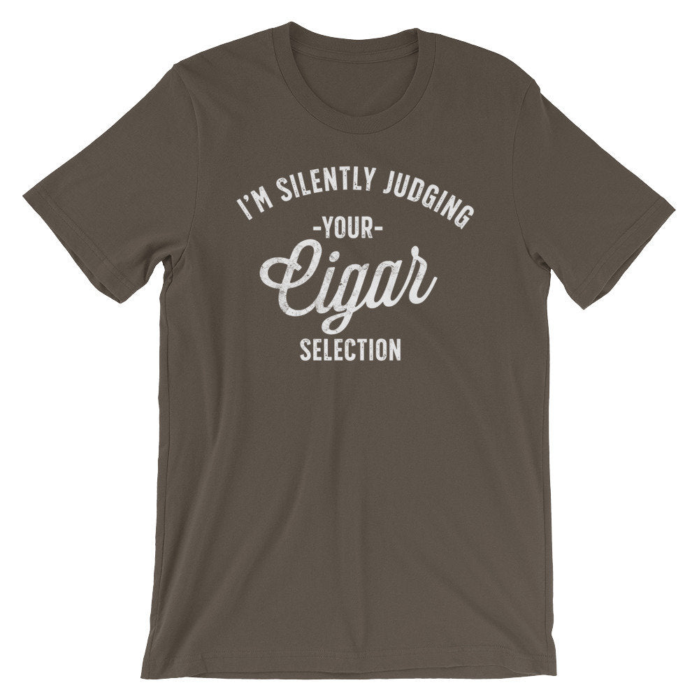 I'm Silently Judging Your Cigar Selection Unisex Shirt - Cigar Shirt, Cigar Lover Gift, Unique Cigar Gifts, Dad Shirt, Husband Shirt - Stag & Peach Co