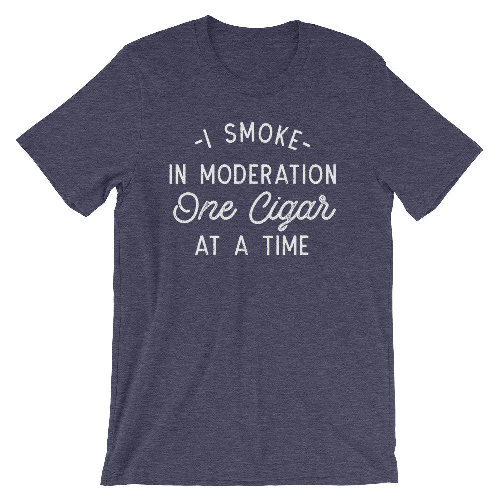 One Cigar At A Time Unisex Shirt - Cigar Shirt, Cigar Lover Gift, Unique Cigar Gifts, Dad Shirt, Husband Shirt, Whiskey Gift