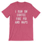 I Run On Coffee Fire Poi And Naps Unisex Shirt -Fire Poi Shirt, Fire Poi Gift, Performance Art Gift, Juggling Shirt, Circus Shirt, Poi Shirt