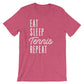 Eat Sleep Tennis Repeat Unisex Shirt - Tennis Gifts, Tennis T-Shirt, Tennis Coach Gift, Table Tennis, Tennis Player Gift, Tennis Fan