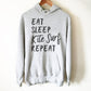 Eat Sleep Kite Surf Repeat Hoodie - Kitesurf Shirt, Kitesurf Gift, Kite Surf Shirt, Kite Surf Gift, Kite Shirt, Beach Shirt